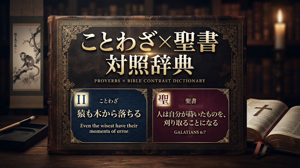 ことわざ×聖書対照辞典のイメージ画像